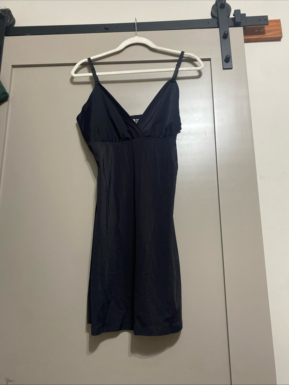 Yummie Black Seamless Shaping Slip Dress, Plus Size 3X/4X, Shapewear